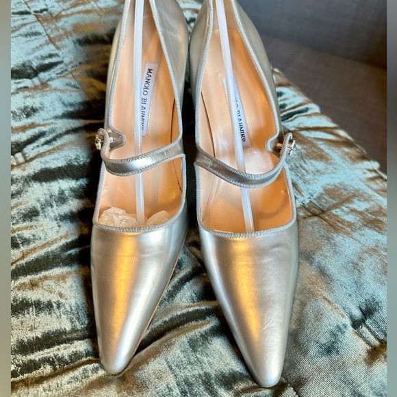 Manolo Blahnik Campari Mary Jane heels - Picture 1 of 10